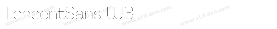 TencentSans W3字体转换